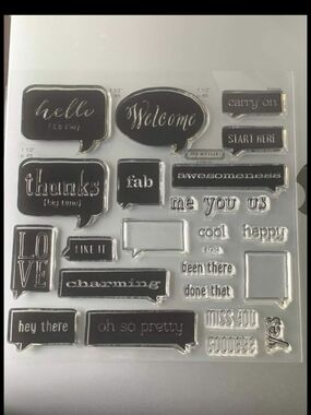 CTMH Conversation Bubble Stamp Set